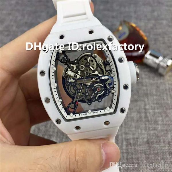 Новый роскошный +055 Часы царапинам Автоматический Skeleton сапфировое белый керамиче
Новый роскошный +055 Часы царапинам Автоматический Skeleton сапфировое белый керамиче