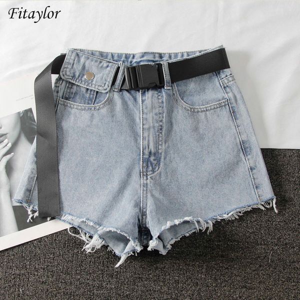 fitaylor new summer women high waist black blue denim shorts casual female hole solid color plus size 2xl jeans shorts with belt, White;black
fitaylor new summer women high waist black blue denim shorts casual female hole solid color plus size 2xl jeans shorts with belt, White;black