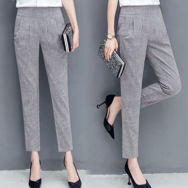 лето нового стиль casual эластичного пояс капри брюки для похудения slim fit женских брюк большого размера сыпучего гарем высокой талией кож, Black;white
лето нового стиль casual эластичного пояс капри брюки для похудения slim fit женских брюк большого размера сыпучего гарем высокой талией кож, Black;white