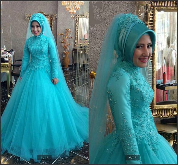2019 robe de soiree mint green ball gown high neck prom dress muslim modest women long sleeve prom gowns appliques beaded prom dresses, Black
2019 robe de soiree mint green ball gown high neck prom dress muslim modest women long sleeve prom gowns appliques beaded prom dresses, Black