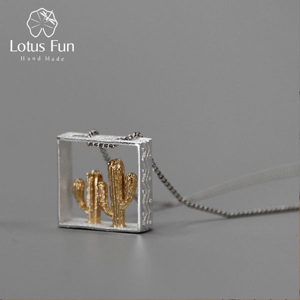 lotus fun real 925 sterling silver handmade fine jewelry desert series 18k gold cactus design pendant without necklace for women
lotus fun real 925 sterling silver handmade fine jewelry desert series 18k gold cactus design pendant without necklace for women