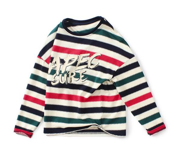 spring new children's clothing children's long-sleeved medium and large children's knitted striped printed shirt boy bottomin, Blue
spring new children's clothing children's long-sleeved medium and large children's knitted striped printed shirt boy bottomin, Blue