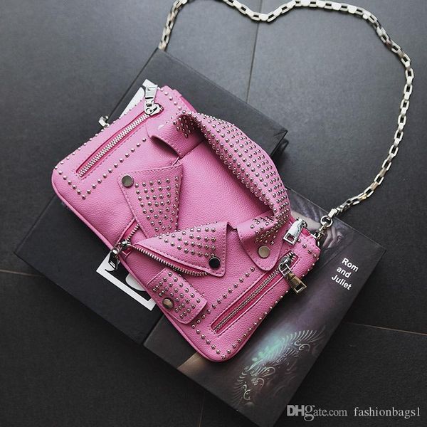 pink color designer luxury handbags purses women chain motorcycle bags woman shoulder rivet v-neck jacket bag messenger bag leather handbags
pink color designer luxury handbags purses women chain motorcycle bags woman shoulder rivet v-neck jacket bag messenger bag leather handbags
