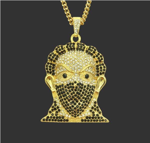 european and american fashion trend hip-hop necklace personality domineering masked head pendant men's high-quality accessories pendant, Silver
european and american fashion trend hip-hop necklace personality domineering masked head pendant men's high-quality accessories pendant, Silver