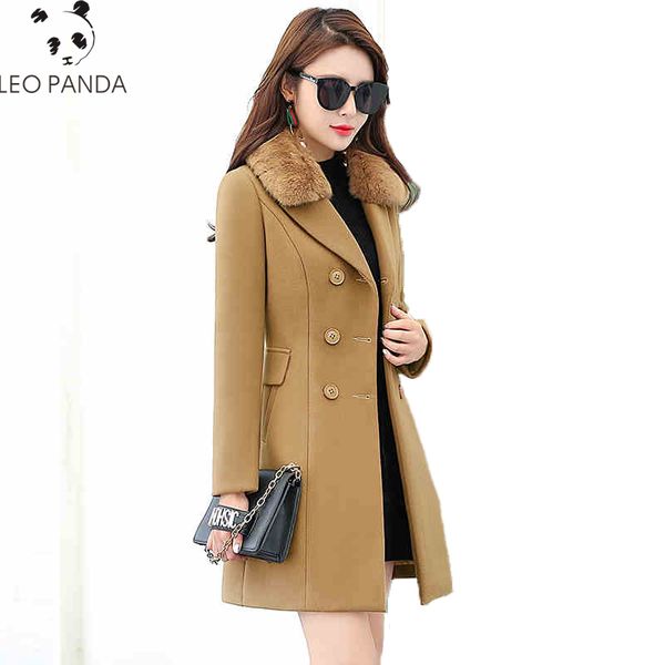 new women winter coat jacket 2017 fashion fur collar double breasted wool coat thick waist slim outwear female warm parka lcy852, Black
new women winter coat jacket 2017 fashion fur collar double breasted wool coat thick waist slim outwear female warm parka lcy852, Black