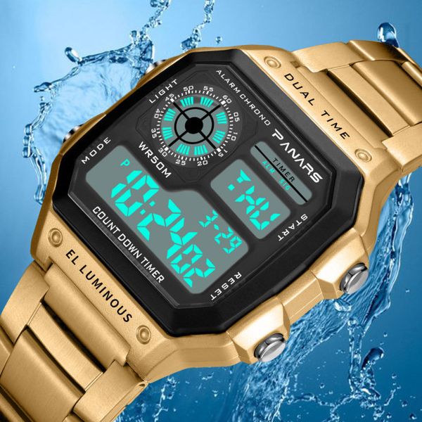 synoke men watch sport digital watches count down waterproof watch stainless business wristwatches male digital watches clock ly191213, Slivery;brown
synoke men watch sport digital watches count down waterproof watch stainless business wristwatches male digital watches clock ly191213, Slivery;brown