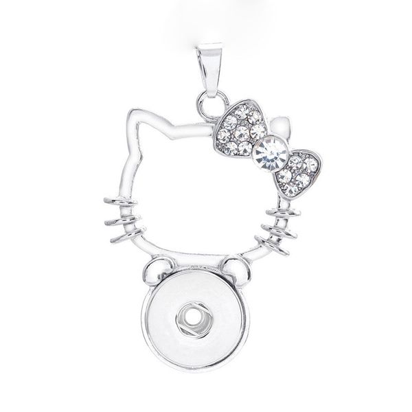 fashion interchangeable metal cat ginger crystal necklace 192 fit 18mm snap button pendant necklace charm jewelry for women gift, Silver
fashion interchangeable metal cat ginger crystal necklace 192 fit 18mm snap button pendant necklace charm jewelry for women gift, Silver
