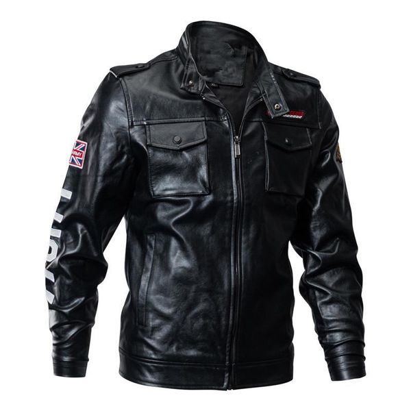 men 's tactical leather jacket military bomber jacket coats new winter us army pilot jacket black motorcycle male coats autumn, Black;brown
men 's tactical leather jacket military bomber jacket coats new winter us army pilot jacket black motorcycle male coats autumn, Black;brown