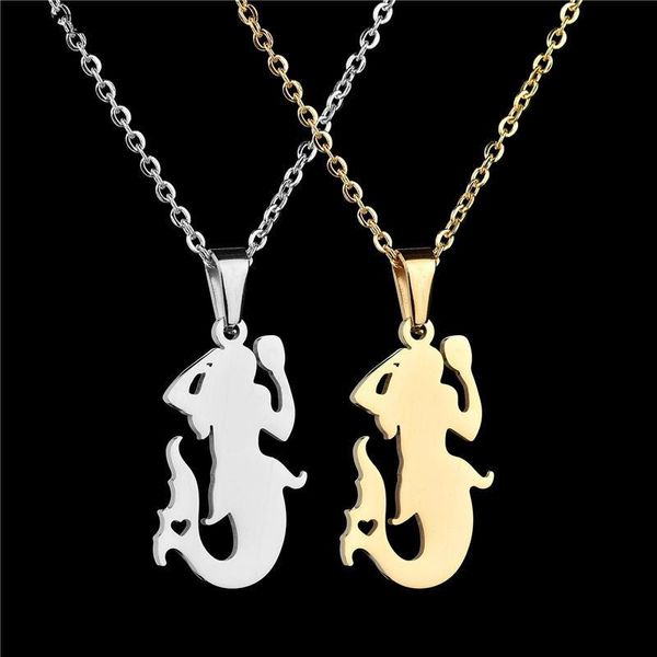 uage new fashion beauty little mermaid ariel princess necklace princess sweet lovely mermaid stainless pendants jewelry, Silver
uage new fashion beauty little mermaid ariel princess necklace princess sweet lovely mermaid stainless pendants jewelry, Silver