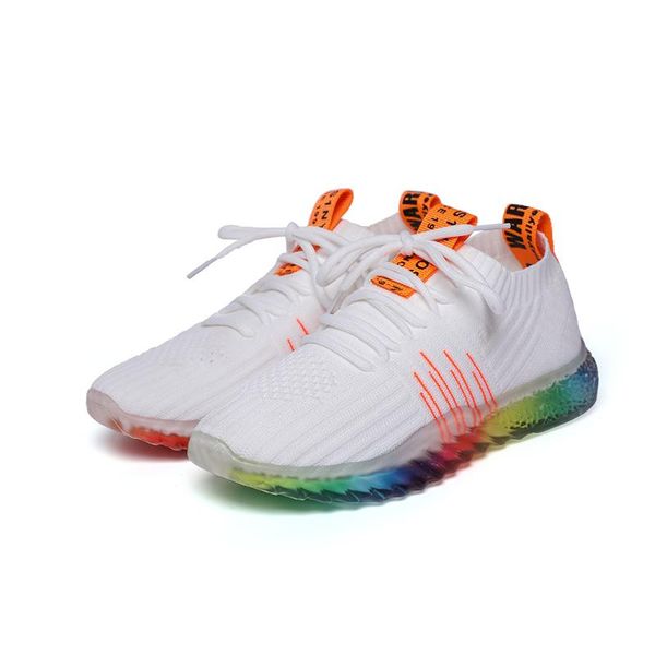 knitted sports shoes female 2020 spring new rainbow jelly bottom flying woven gym tenis feminino woman sneakers, Black
knitted sports shoes female 2020 spring new rainbow jelly bottom flying woven gym tenis feminino woman sneakers, Black