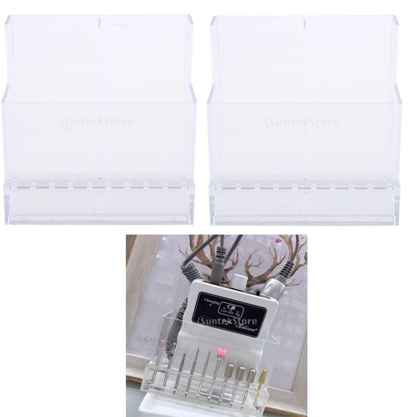 transparent acrylic nail drill machine&nails drill bits holder display box organizer-2pcs
transparent acrylic nail drill machine&nails drill bits holder display box organizer-2pcs