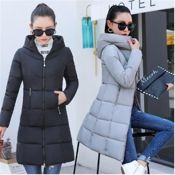 autumn/winter 2018 fashion hooded coat womens mid-length slim fit down jacket, Black
autumn/winter 2018 fashion hooded coat womens mid-length slim fit down jacket, Black