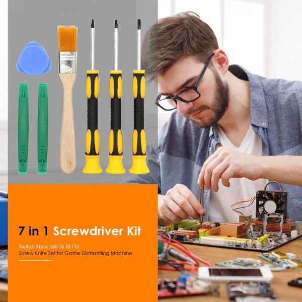 7-in-1 screwdriver set multi-functional game machine dismantling tool suitable for switch xbox360 t6 t8 t10 durable
7-in-1 screwdriver set multi-functional game machine dismantling tool suitable for switch xbox360 t6 t8 t10 durable