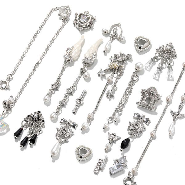 chains silver metal nail decoration rhinestones mixed size bling 3d gorgeous nail art decorations 2 pcs / pack, Silver;gold
chains silver metal nail decoration rhinestones mixed size bling 3d gorgeous nail art decorations 2 pcs / pack, Silver;gold