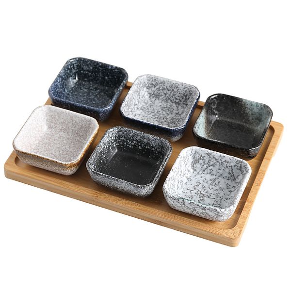 japanese sauce snack serving tray set of 2/3/4/6 square ceramic dish with bamboo tray for dipping fruit condiment appetizer nuts
japanese sauce snack serving tray set of 2/3/4/6 square ceramic dish with bamboo tray for dipping fruit condiment appetizer nuts