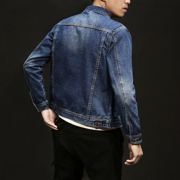 autumn men's wear locomotive jeans coat slim fit youth korean-style denim jacket long sleeve cowboy clothes, Black;brown
autumn men's wear locomotive jeans coat slim fit youth korean-style denim jacket long sleeve cowboy clothes, Black;brown