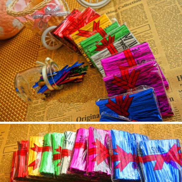 800pcs/pack wire metallic twist ties for cello candy bag steel baking packaging ligation lollipop dessert sealing twist tie
800pcs/pack wire metallic twist ties for cello candy bag steel baking packaging ligation lollipop dessert sealing twist tie