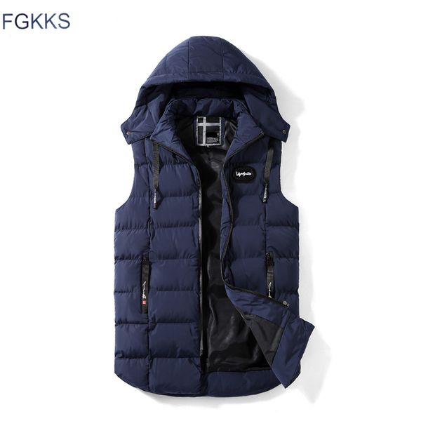 fgkks winter fashion men warm vests 2019 fashion male vest sleeveless jacket men's hooded slim fit vests casual coats, Black;white
fgkks winter fashion men warm vests 2019 fashion male vest sleeveless jacket men's hooded slim fit vests casual coats, Black;white