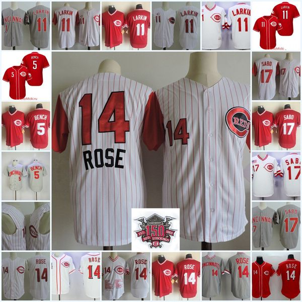 mens #14 pete rose commemorative jerseys stitched #5 johnny bench #11 barry larkin #17 chris sabo jersey s-3xl, Black
mens #14 pete rose commemorative jerseys stitched #5 johnny bench #11 barry larkin #17 chris sabo jersey s-3xl, Black