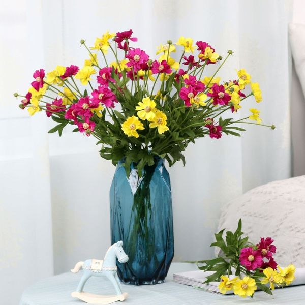 5 heads european style single branch silk artificial flowers small autumn chrysanthemum daisy wedding home arrangement decor
5 heads european style single branch silk artificial flowers small autumn chrysanthemum daisy wedding home arrangement decor