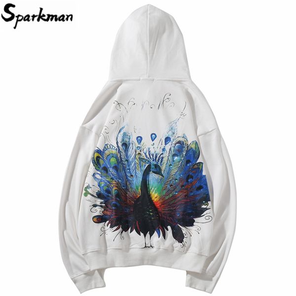 2019 men hip hop hoodies sweatshirt rainbow peacock print harajuku hoodie streetwear autumn cotton hoodie pullover loose white, Black
2019 men hip hop hoodies sweatshirt rainbow peacock print harajuku hoodie streetwear autumn cotton hoodie pullover loose white, Black