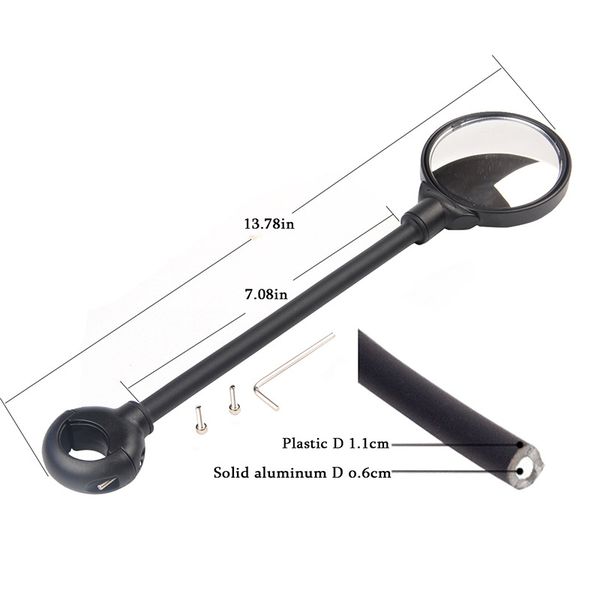 bicycle rearview mirror aluminum alloy handlebar rearview mirror 360 degree rotation suitable for mtb bicycle cycling accessorie
bicycle rearview mirror aluminum alloy handlebar rearview mirror 360 degree rotation suitable for mtb bicycle cycling accessorie