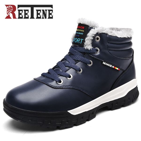 reetene men's snow boots fashion winter men ankle boots plush shoes for men warm plush ankle size 39-48, Black
reetene men's snow boots fashion winter men ankle boots plush shoes for men warm plush ankle size 39-48, Black