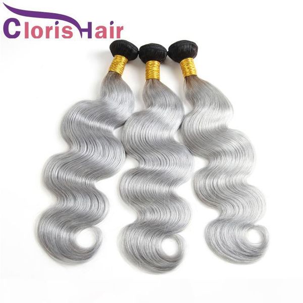 raw indian virgin ombre human hair bundle dark root gray body wave hair weaves two tone 1b grey ombre hair extensions for sale, Black
raw indian virgin ombre human hair bundle dark root gray body wave hair weaves two tone 1b grey ombre hair extensions for sale, Black