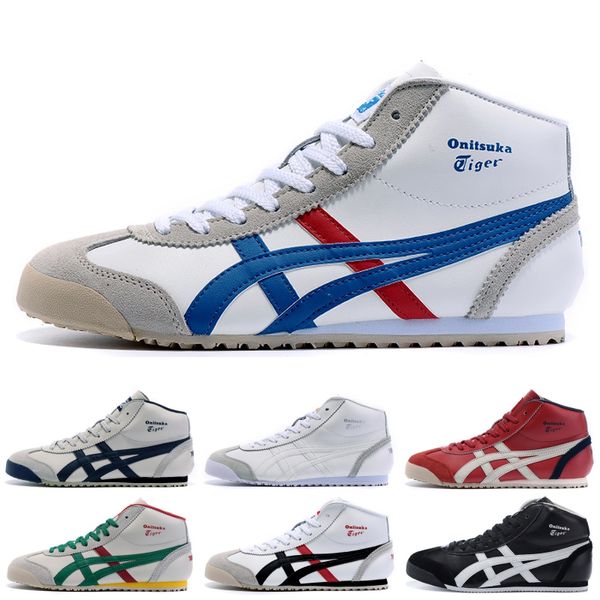 

Asics Onitsuka Tiger High Running Shoes For men women Top Quality Stripe Balck White Blue Designer Shoes Sport Sneakers 36-45