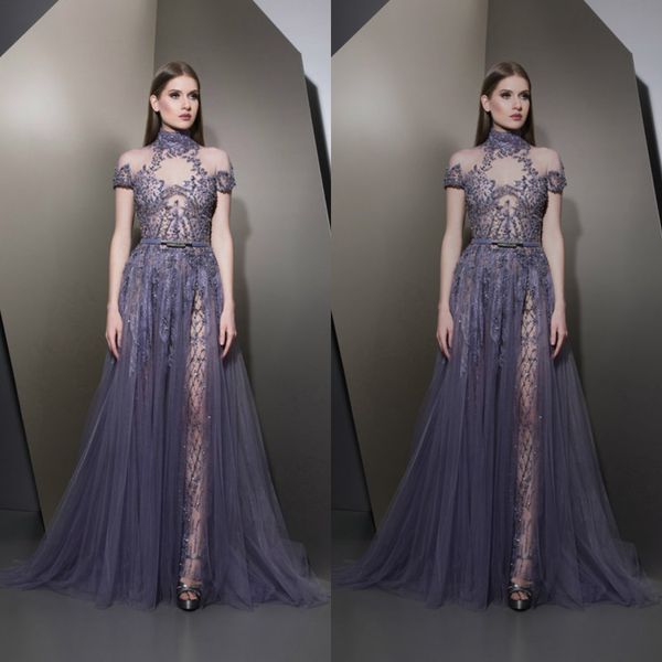 ziad nakad charm purple evening dresses high neck beading split prom gowns plus size luxury party dress customized robes de soirée, Black;red
ziad nakad charm purple evening dresses high neck beading split prom gowns plus size luxury party dress customized robes de soirée, Black;red