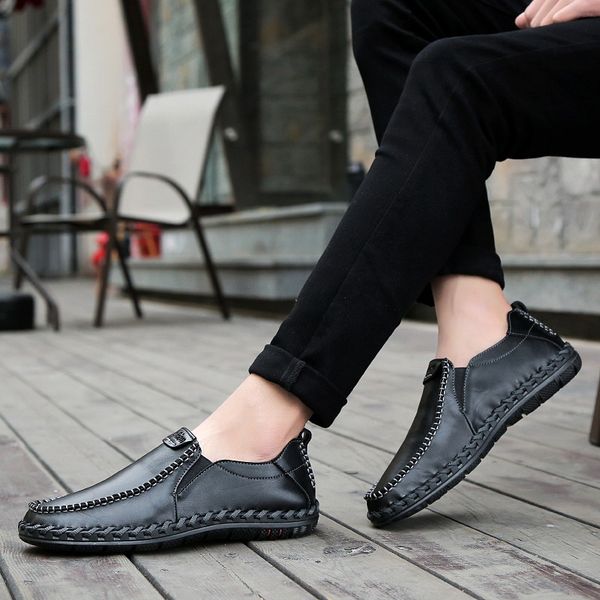 genuine leather male shoes suede loafer official shoes gentle mens travel walk shoe casual comfort breath shoes for men high quality, Black
genuine leather male shoes suede loafer official shoes gentle mens travel walk shoe casual comfort breath shoes for men high quality, Black