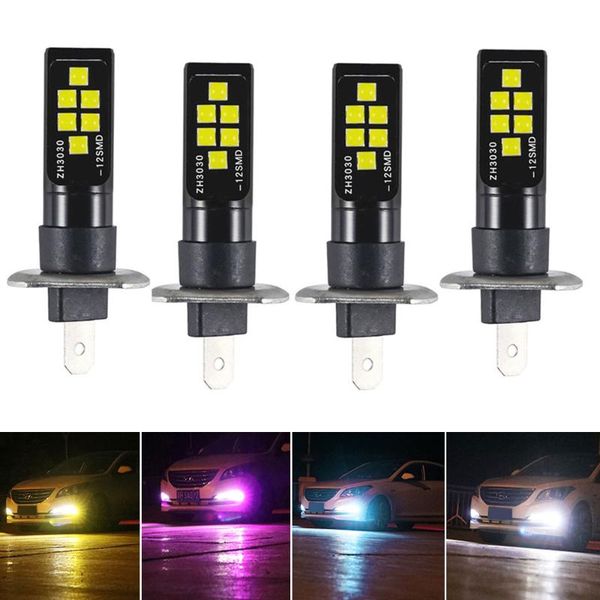 4pcs h1 h3 car led bulb fog lights 12md 3030 6000k super bright car 12v white driving day running lamp auto blue orange pink
4pcs h1 h3 car led bulb fog lights 12md 3030 6000k super bright car 12v white driving day running lamp auto blue orange pink