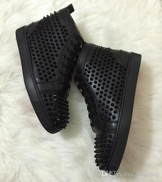 studded spikes red bottom sneakers luxury leather flats rhinestones shoes for men women party designer sneakers lovers casual shoes, Black
studded spikes red bottom sneakers luxury leather flats rhinestones shoes for men women party designer sneakers lovers casual shoes, Black