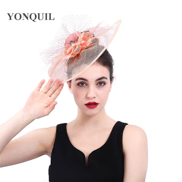 2018 new feather flower sinamay hats fascinators classic party headwear cocktail hair accessories derby headpieces for ladies
2018 new feather flower sinamay hats fascinators classic party headwear cocktail hair accessories derby headpieces for ladies