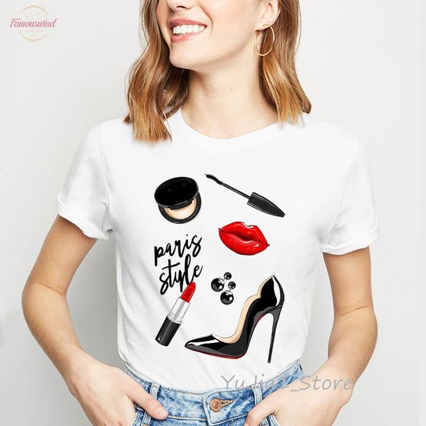 red lip lipstick high heel shoe paris style t-shirt women vogue t shirt graphic tees shirt femme streetwear woman clothes, White
red lip lipstick high heel shoe paris style t-shirt women vogue t shirt graphic tees shirt femme streetwear woman clothes, White