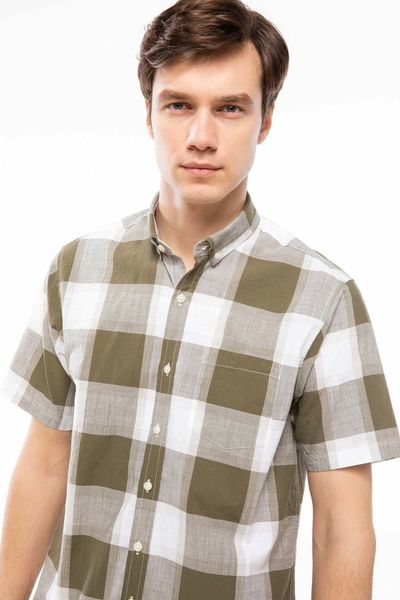 defacto men plaid shirts short sleeve casual shirts mens fashion lapel collar casual cotton shirt - i3821az18sm, White;black
defacto men plaid shirts short sleeve casual shirts mens fashion lapel collar casual cotton shirt - i3821az18sm, White;black