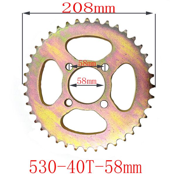 motorcycle parts chain 530-40t 58mm front & rear sprocket for elactric scooter 400 sprockets big atv utv
motorcycle parts chain 530-40t 58mm front & rear sprocket for elactric scooter 400 sprockets big atv utv
