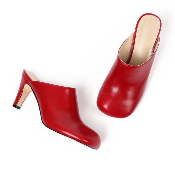 genuine leather mules shoes women slippers summer closed toe thin heels leisure female slippers outdoor, Black
genuine leather mules shoes women slippers summer closed toe thin heels leisure female slippers outdoor, Black