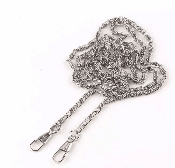 30pcs 40cm 120cm metal chain string for bag handbag purse accessories, Black
