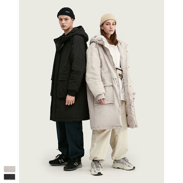 winter new simple pure color leisure men and women long warm white duck velvet down coat, Black
winter new simple pure color leisure men and women long warm white duck velvet down coat, Black