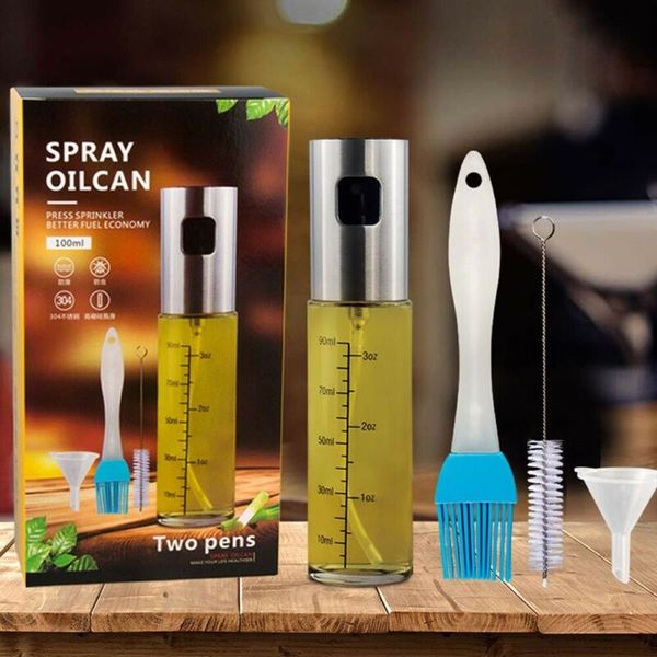 olive oil sprayer dispenser mister bottle stainless steel cooking spray bottle with brush 
olive oil sprayer dispenser mister bottle stainless steel cooking spray bottle with brush