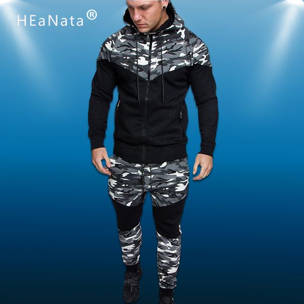 camouflage printed hoodies men sport set causal patchwork jacket men 2pcs tracksuit sportswear running pants jogger suit, Black;blue
camouflage printed hoodies men sport set causal patchwork jacket men 2pcs tracksuit sportswear running pants jogger suit, Black;blue