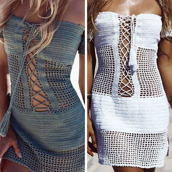 сексуальных женщин вязания крючком платья пляжа купальник bodycon strappy с плеча платье boho crochet bikini cover up пляжная, White;black
сексуальных женщин вязания крючком платья пляжа купальник bodycon strappy с плеча платье boho crochet bikini cover up пляжная, White;black
