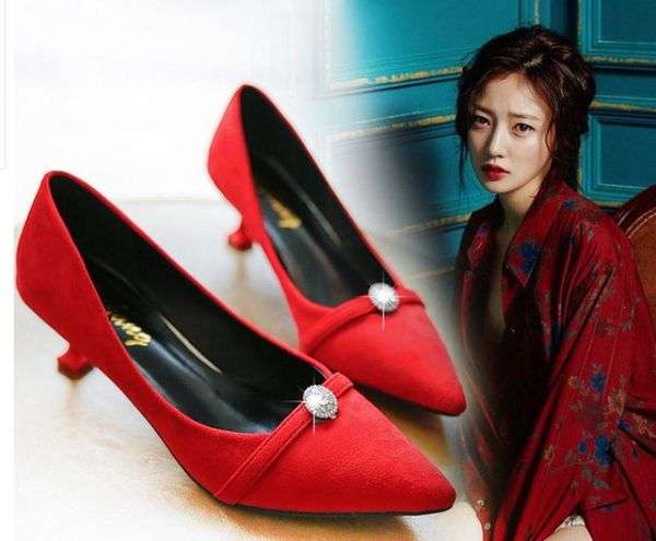 2019 women's shoes in spring and autumn with new style high heel fine heel pointed end suede@1020, Black
2019 women's shoes in spring and autumn with new style high heel fine heel pointed end suede@1020, Black