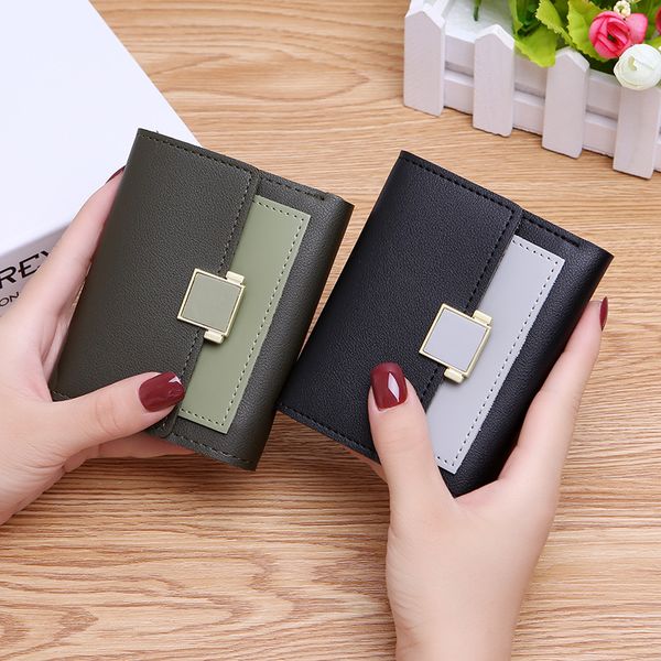 2020 new wallet women short soft wallet card holder coin purse womens wallets and purses, Red;black
2020 new wallet women short soft wallet card holder coin purse womens wallets and purses, Red;black