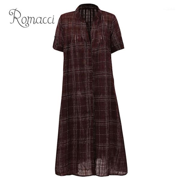 romacci fashion women plaid long shirt stand collar short sleeve button plus size casual vintage shirtdress black/blue/red1, White
romacci fashion women plaid long shirt stand collar short sleeve button plus size casual vintage shirtdress black/blue/red1, White
