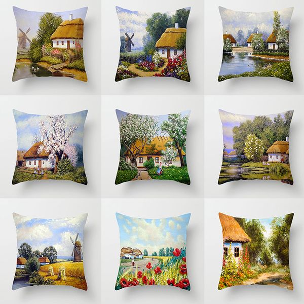 pillow case 45*45cm american village oil painting landscape pillowcase home sofa pillow cushion cover decorative pillowcase
pillow case 45*45cm american village oil painting landscape pillowcase home sofa pillow cushion cover decorative pillowcase
