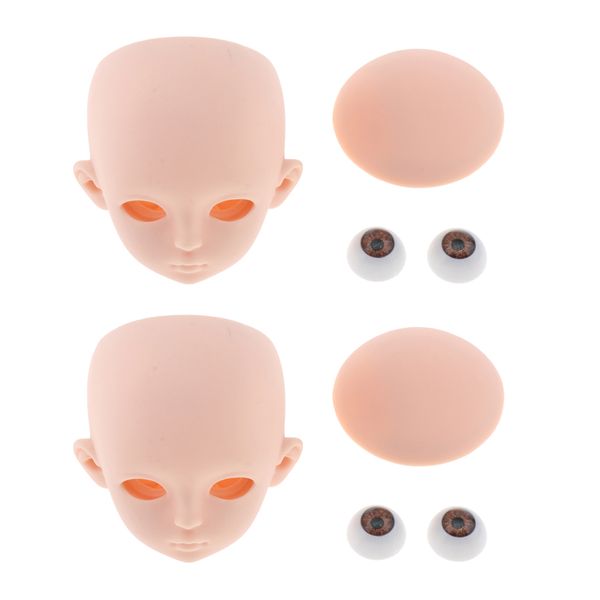 2 set of 1/3 ball jointed girl dolls face and 3d brown eyes model for diy dolls making custom
2 set of 1/3 ball jointed girl dolls face and 3d brown eyes model for diy dolls making custom