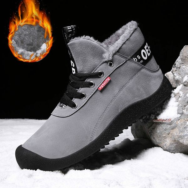 sycatree winter snow boots for men outdoor sports shoes camping sneakers with warm fur waterproof high leather plus size 48, Black
sycatree winter snow boots for men outdoor sports shoes camping sneakers with warm fur waterproof high leather plus size 48, Black