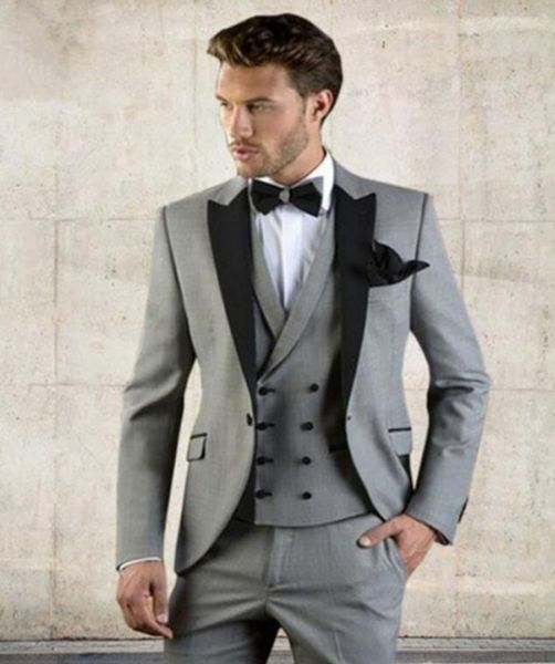gray wedding groom tuxedos with black shawl lapel trim fit mens suits business formal party groomsmen suit (jacket+pants+vest), Black;gray
gray wedding groom tuxedos with black shawl lapel trim fit mens suits business formal party groomsmen suit (jacket+pants+vest), Black;gray
